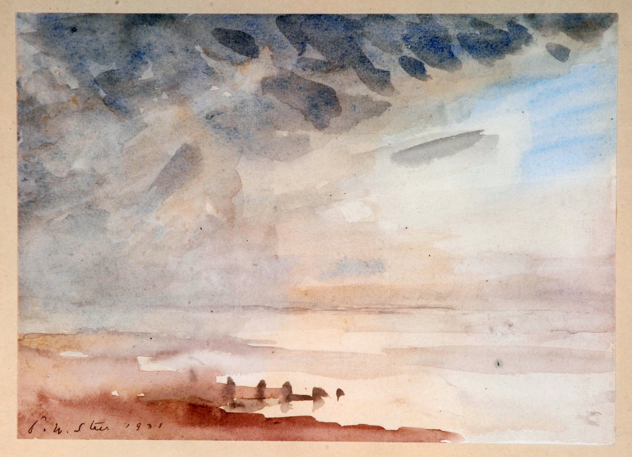 Pilvinen päivä, Whitstable tekijältä Philip Wilson Steer
