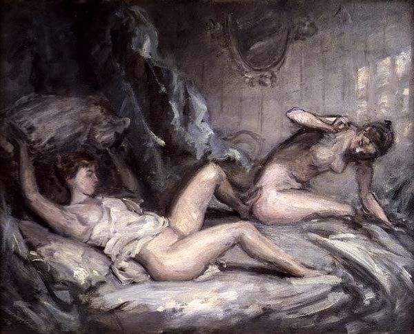 Tyynysota (öljy kankaalle) tekijältä Philip Wilson Steer