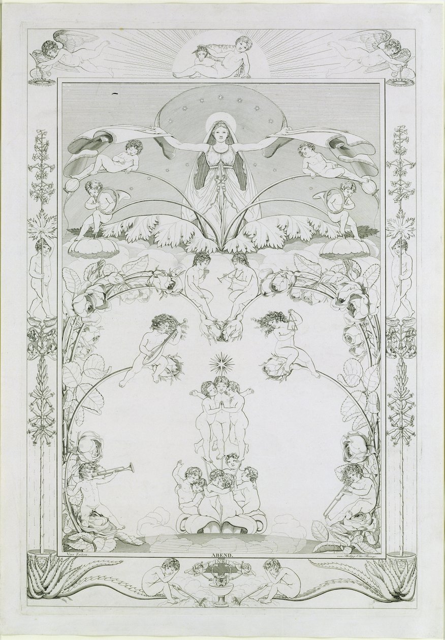 Ilta, 1805 tekijältä Philipp Otto Runge