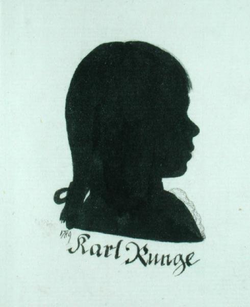 Karl Runge, 1789 (intialainen muste paperille) tekijältä Philipp Otto Runge