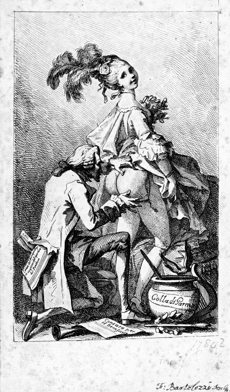 Colla di Parma, Francesco Bartolozzin printti, n. 1775 tekijältä Philippe Jacques de Loutherbourg