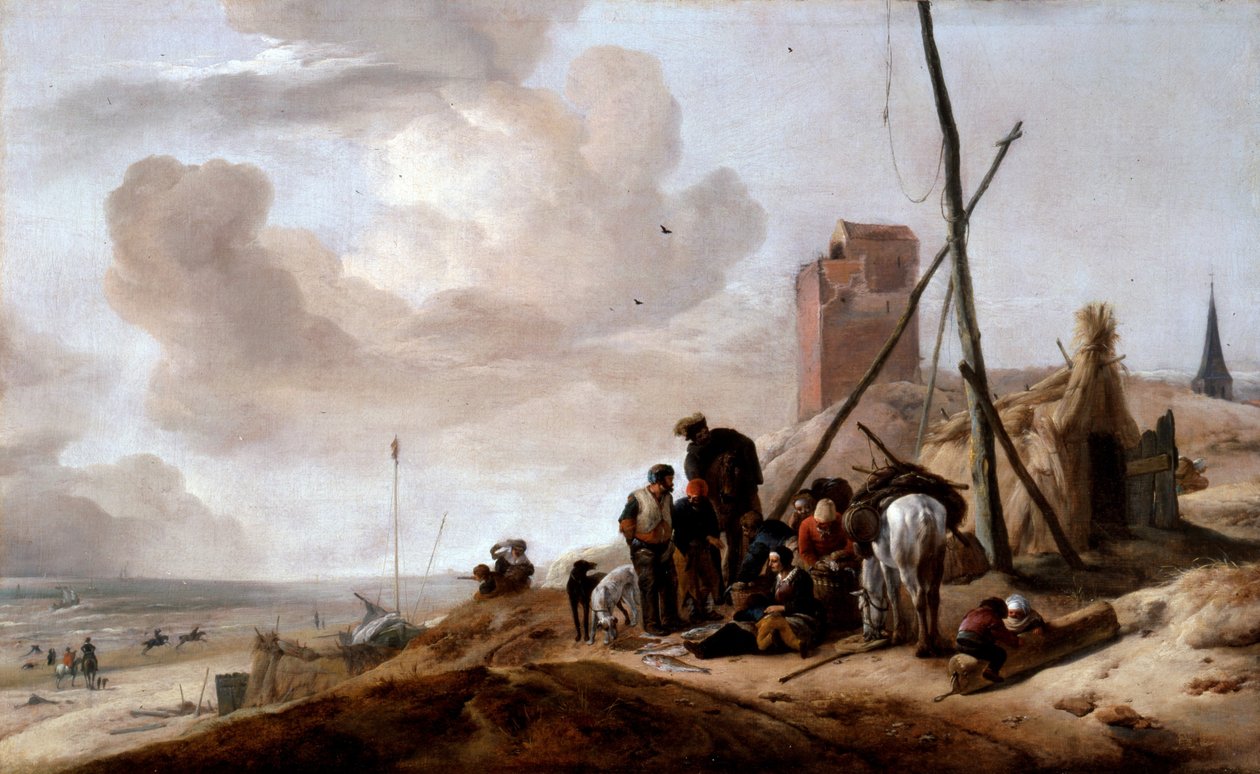 Rannikkokohtaus tekijältä Philips Wouwerman