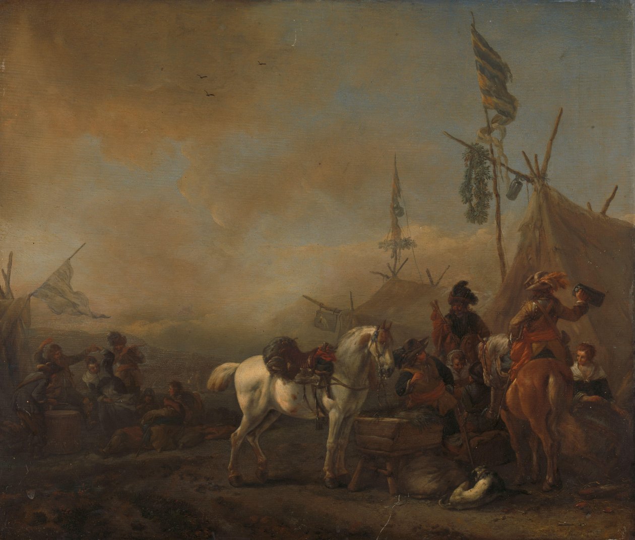 Armeijan leiri tekijältä Philips Wouwerman