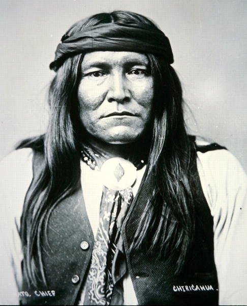 Chato Chiricahua-heimon päällikkö (m/w kuva) tekijältä Photographer American