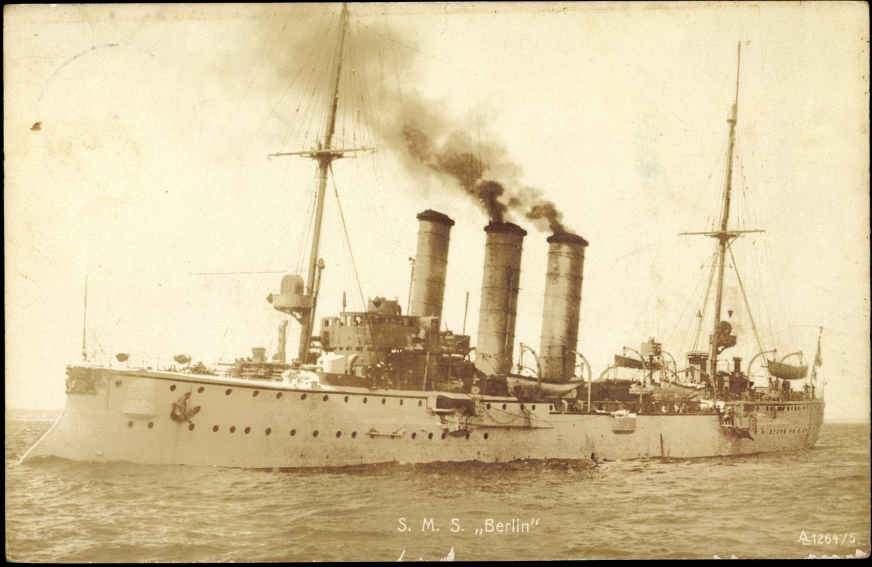Kuva Sotalaivat Saksa, S. M. S. Berlin tekijältä Photographer German