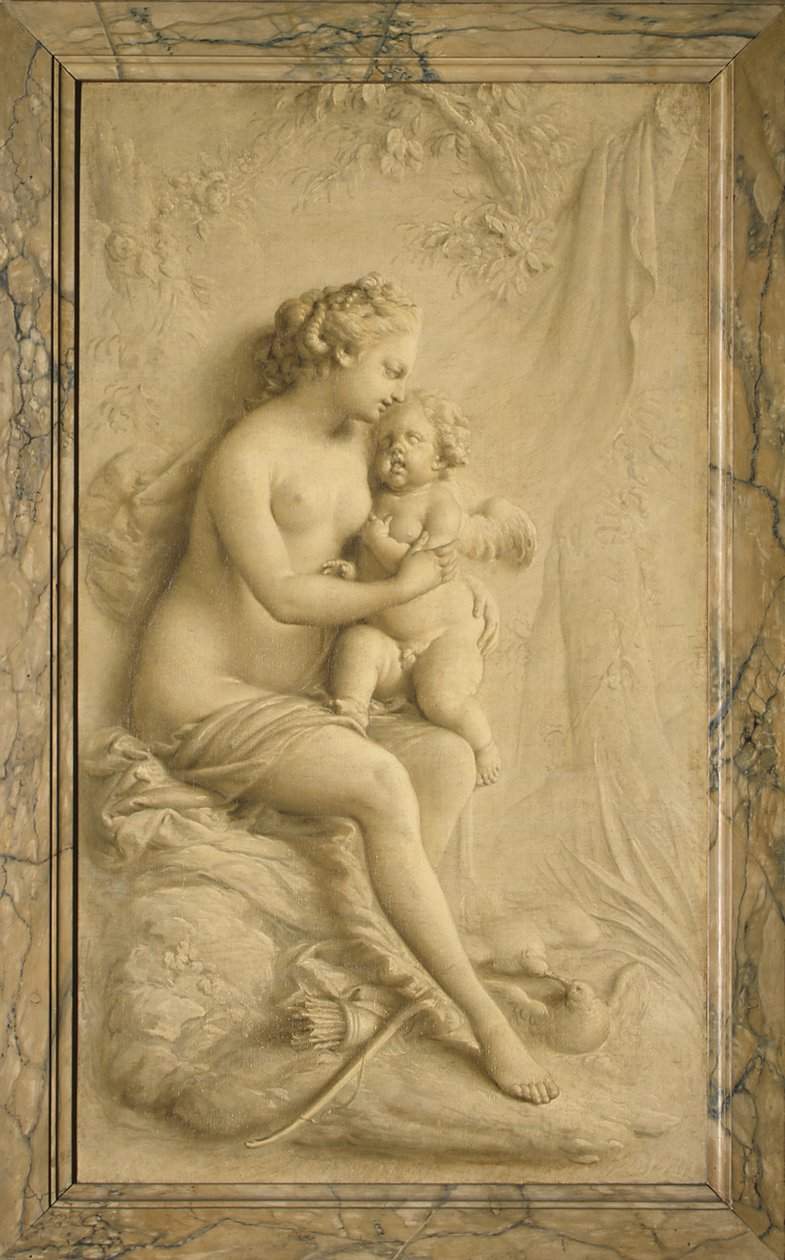 Venus ja Amor tekijältä Piat Joseph Sauvage