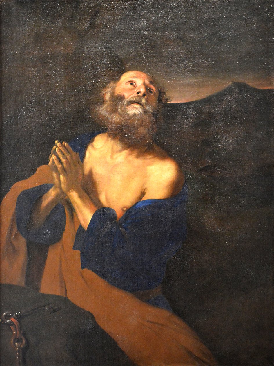 Saint Pierre en prière tekijältä Pier Francesco Mola