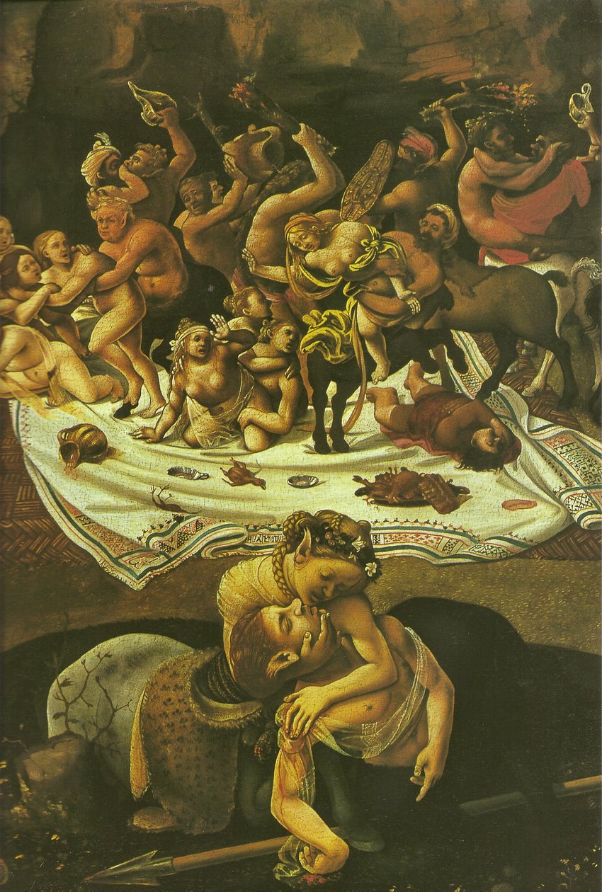 Lapithien ja kentaurien taistelu tekijältä Piero di Cosimo