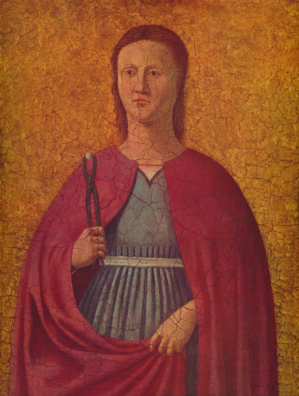 Pyhä Apollonia, 1455-1460 tekijältä Piero della Francesca