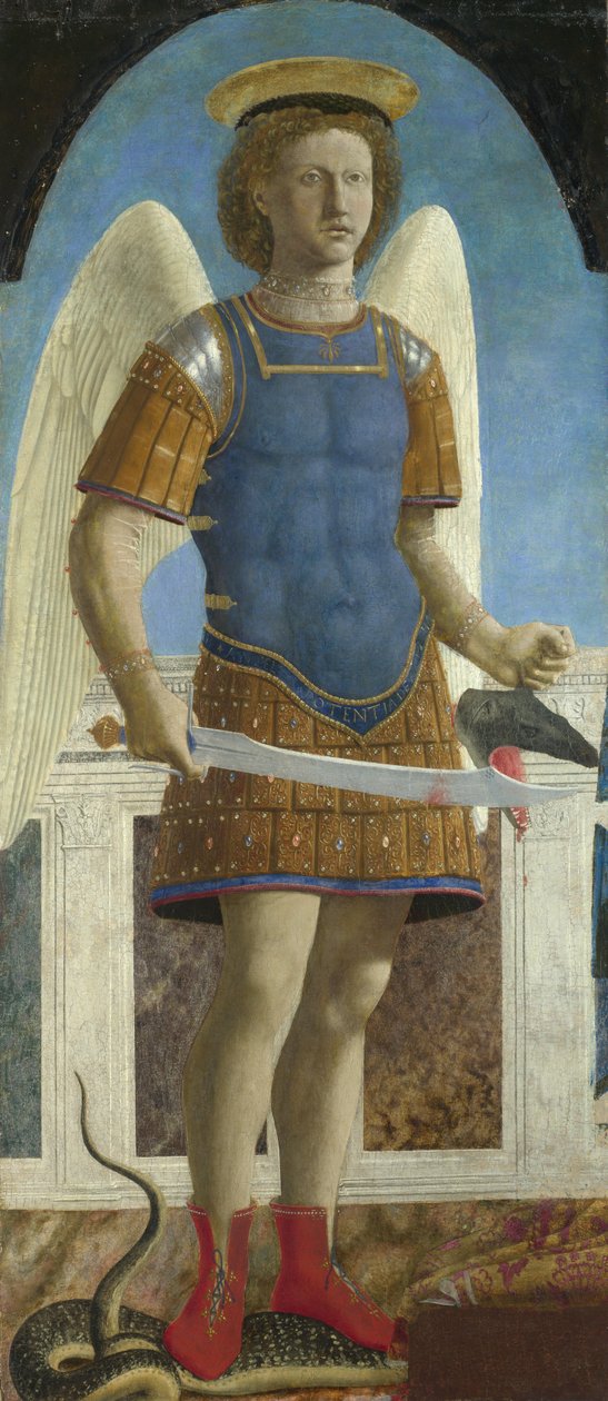 Pyhä arkkienkeli Mikael, 1469 tekijältä Piero della Francesca