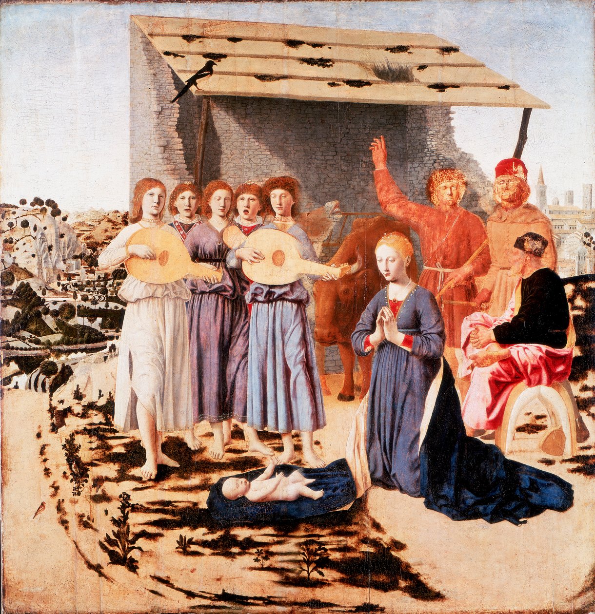 Syntymä, 1470-1475 tekijältä Piero della Francesca