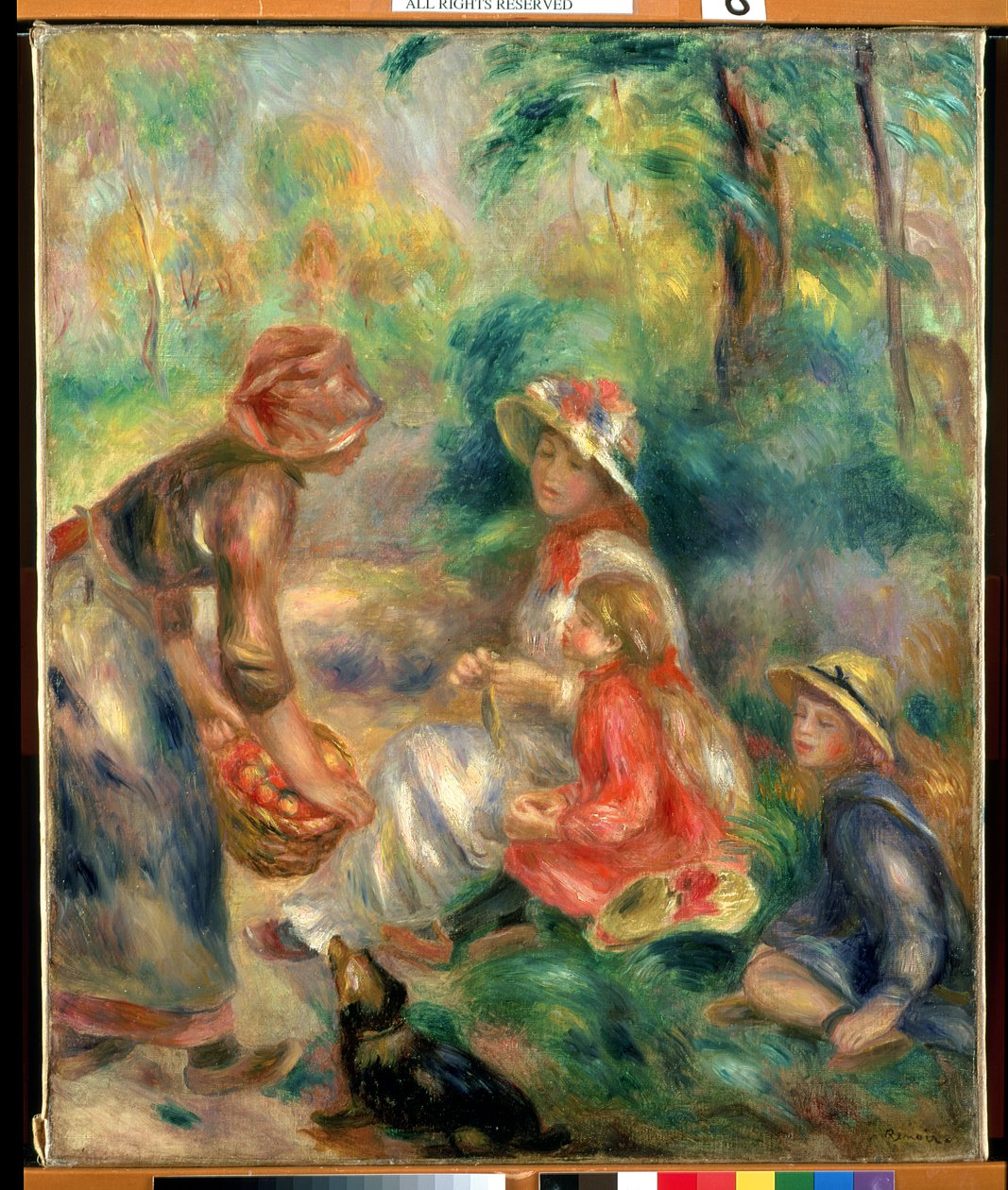 Applen myyjä, n. 1889 tekijältä Pierre Auguste Renoir