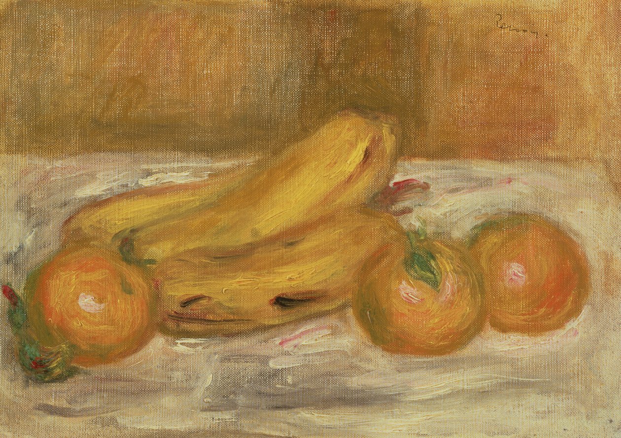 Banaanit ja appelsiinit, n. 1913 tekijältä Pierre Auguste Renoir