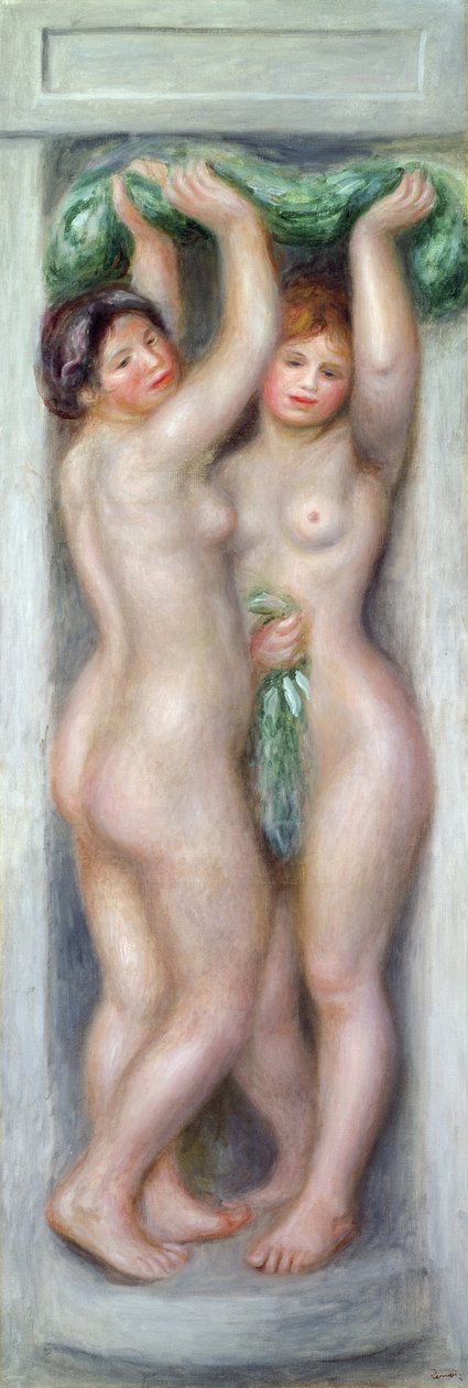Karyatidit, n. 1910 tekijältä Pierre Auguste Renoir
