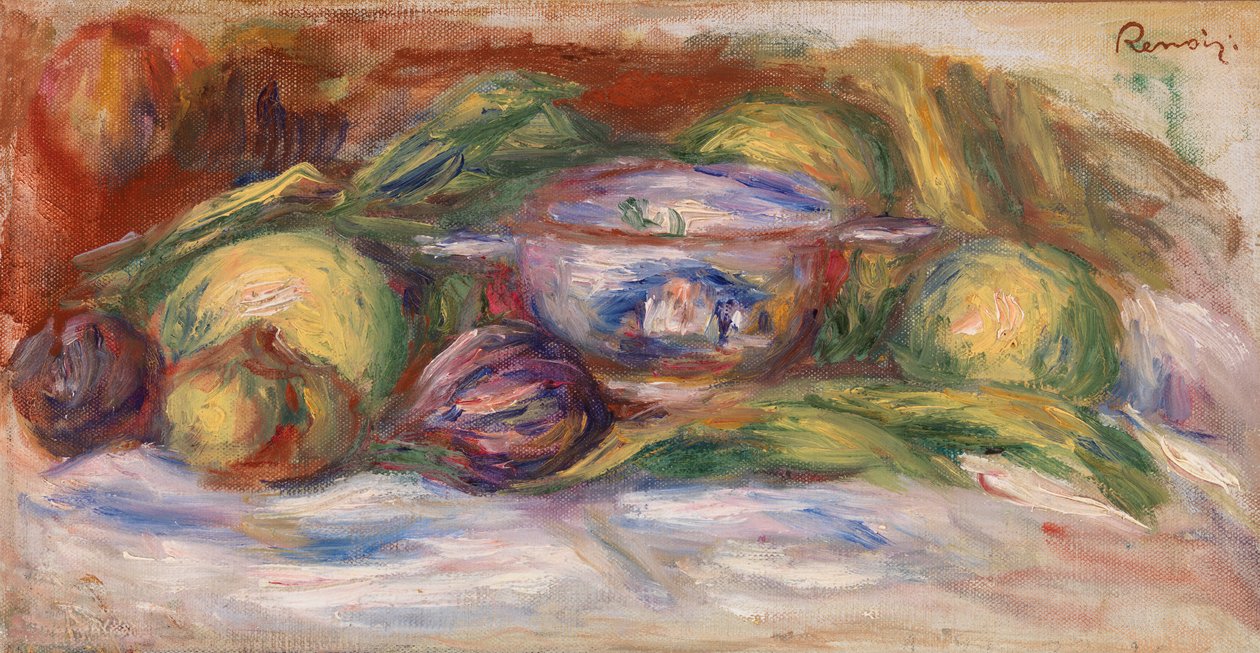 Viikunat ja karkkipurkki, n. 1914 tekijältä Pierre Auguste Renoir
