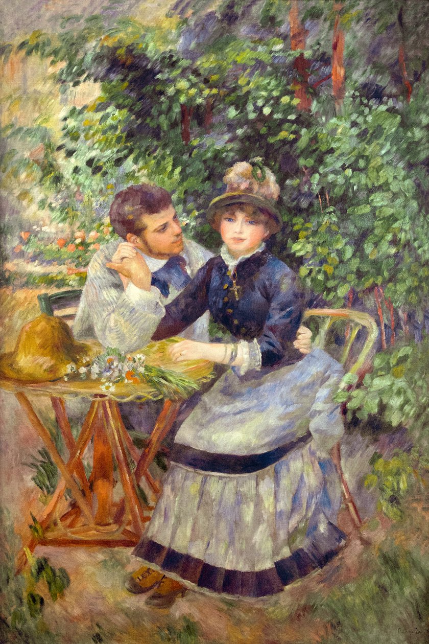 Puutarhassa, 1885 tekijältä Pierre Auguste Renoir