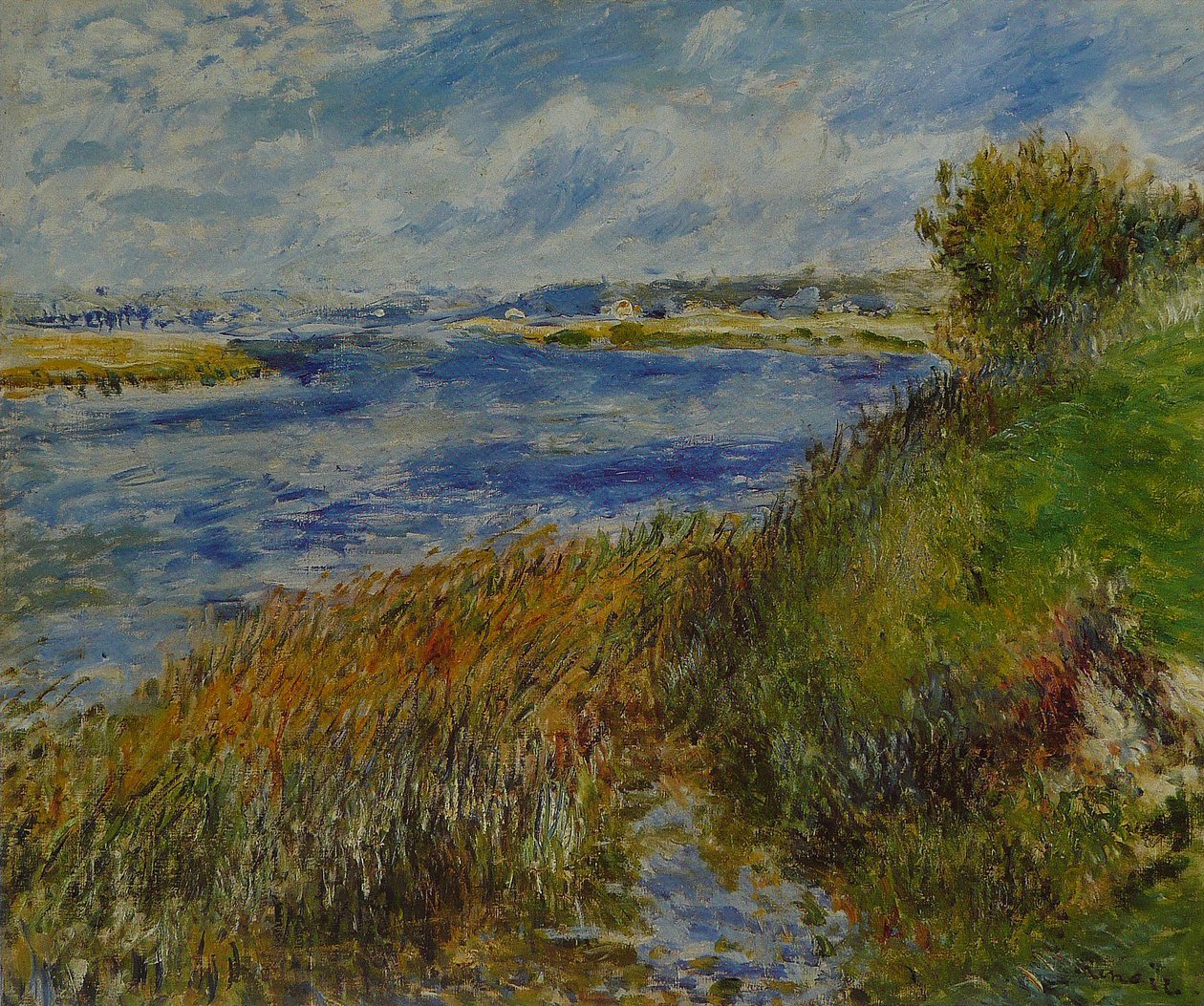 La Seine ja Champrosay tekijältä Pierre Auguste Renoir