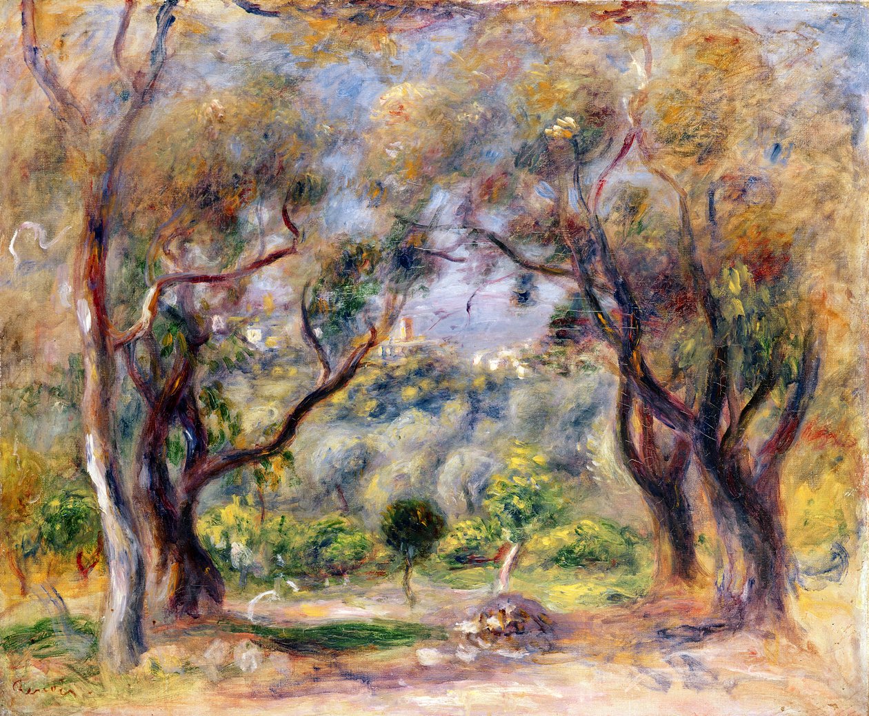 Maisema Cagnesissa tekijältä Pierre Auguste Renoir