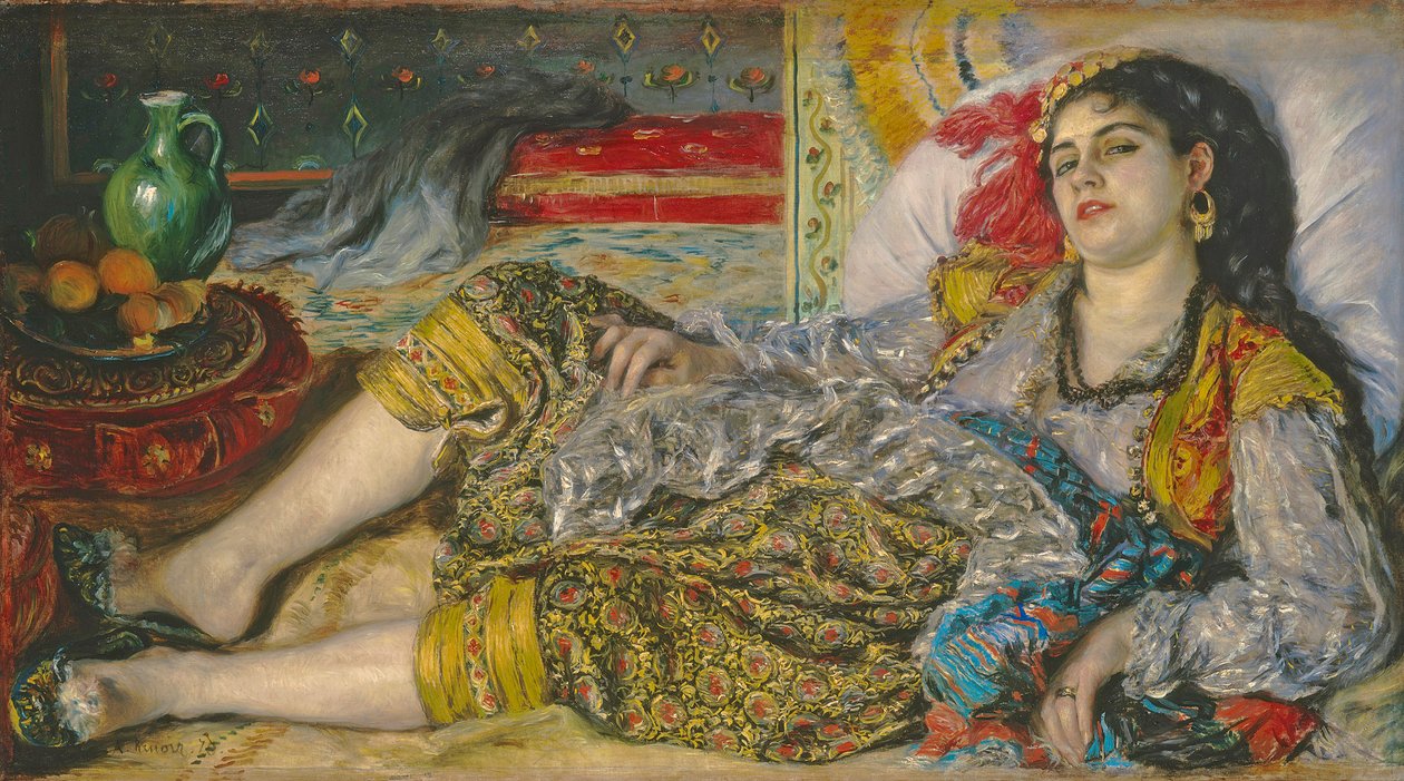 Odalisque, 1870 tekijältä Pierre Auguste Renoir