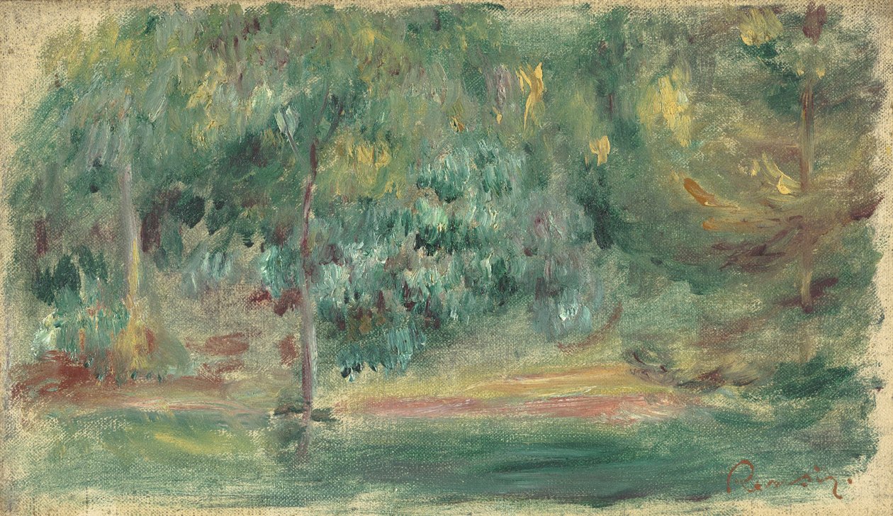 Maisema, n. 1860-80 tekijältä Pierre Auguste Renoir