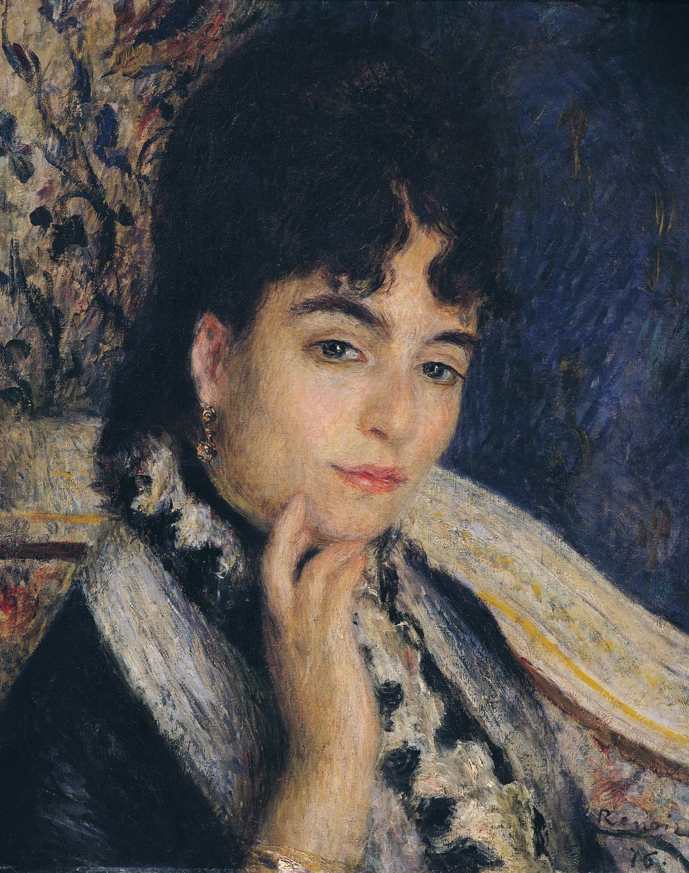 Madame Alphonse Daudetin (1844-1940) muotokuva 1876 tekijältä Pierre Auguste Renoir