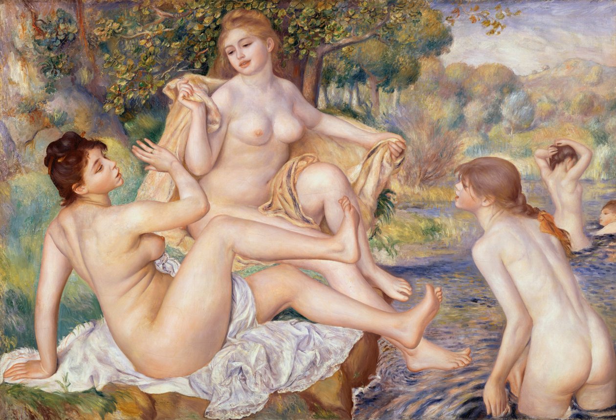 Suuret kylpijät tekijältä Pierre Auguste Renoir