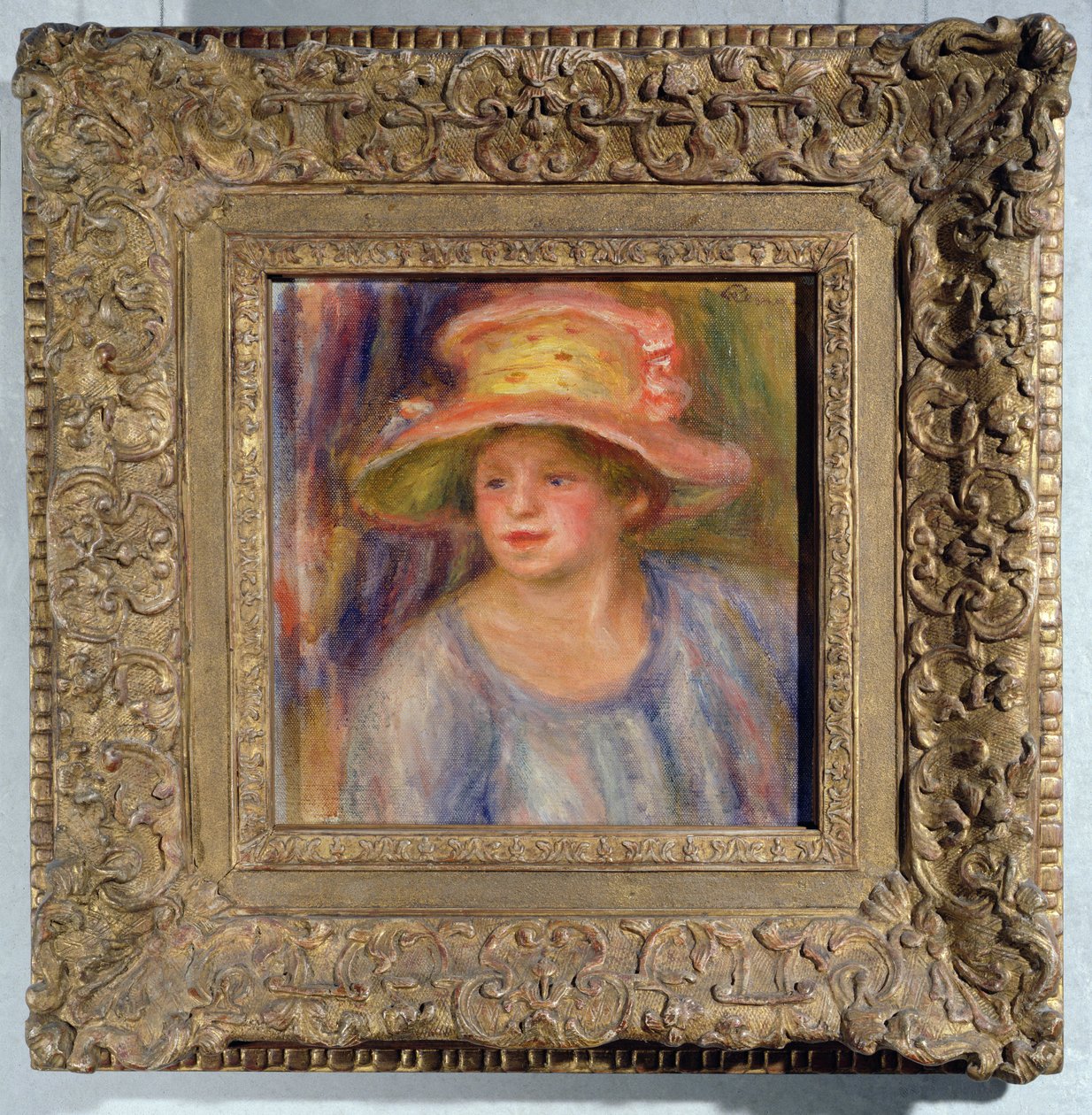 Nainen hattu, n. 1915-1919 tekijältä Pierre Auguste Renoir