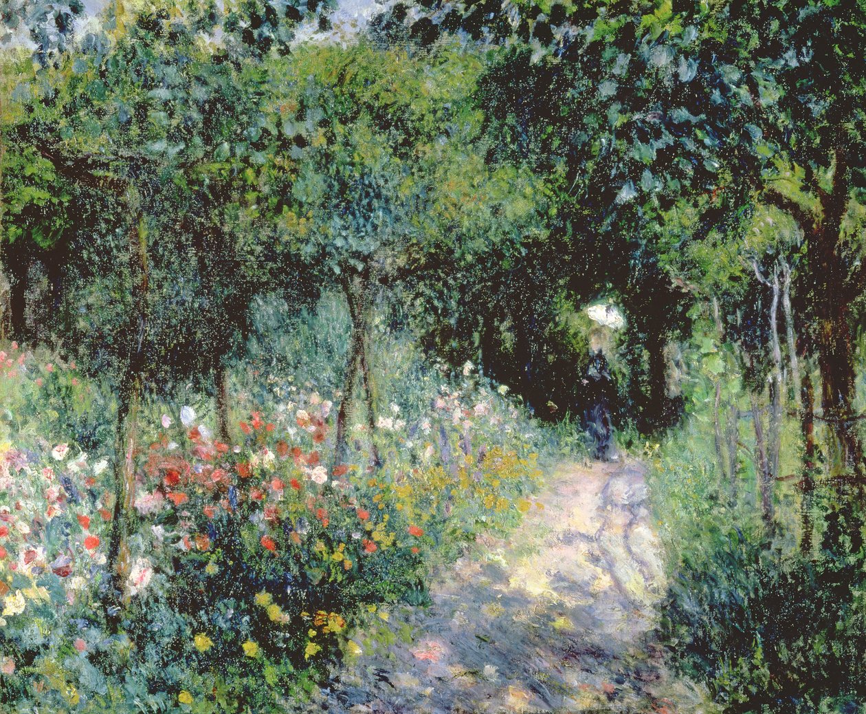 Naiset puutarhassa, 1873 tekijältä Pierre Auguste Renoir