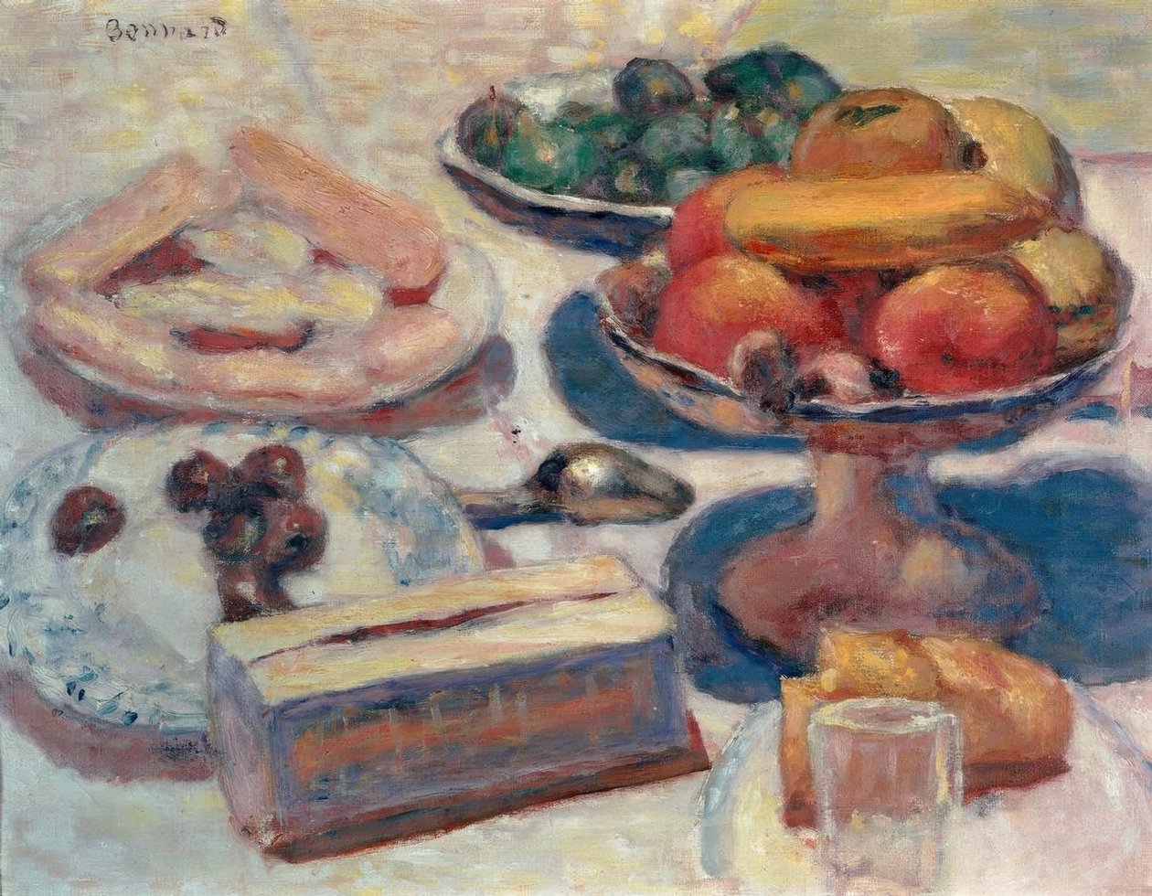 Stillleben mit Gebäck tekijältä Pierre Bonnard
