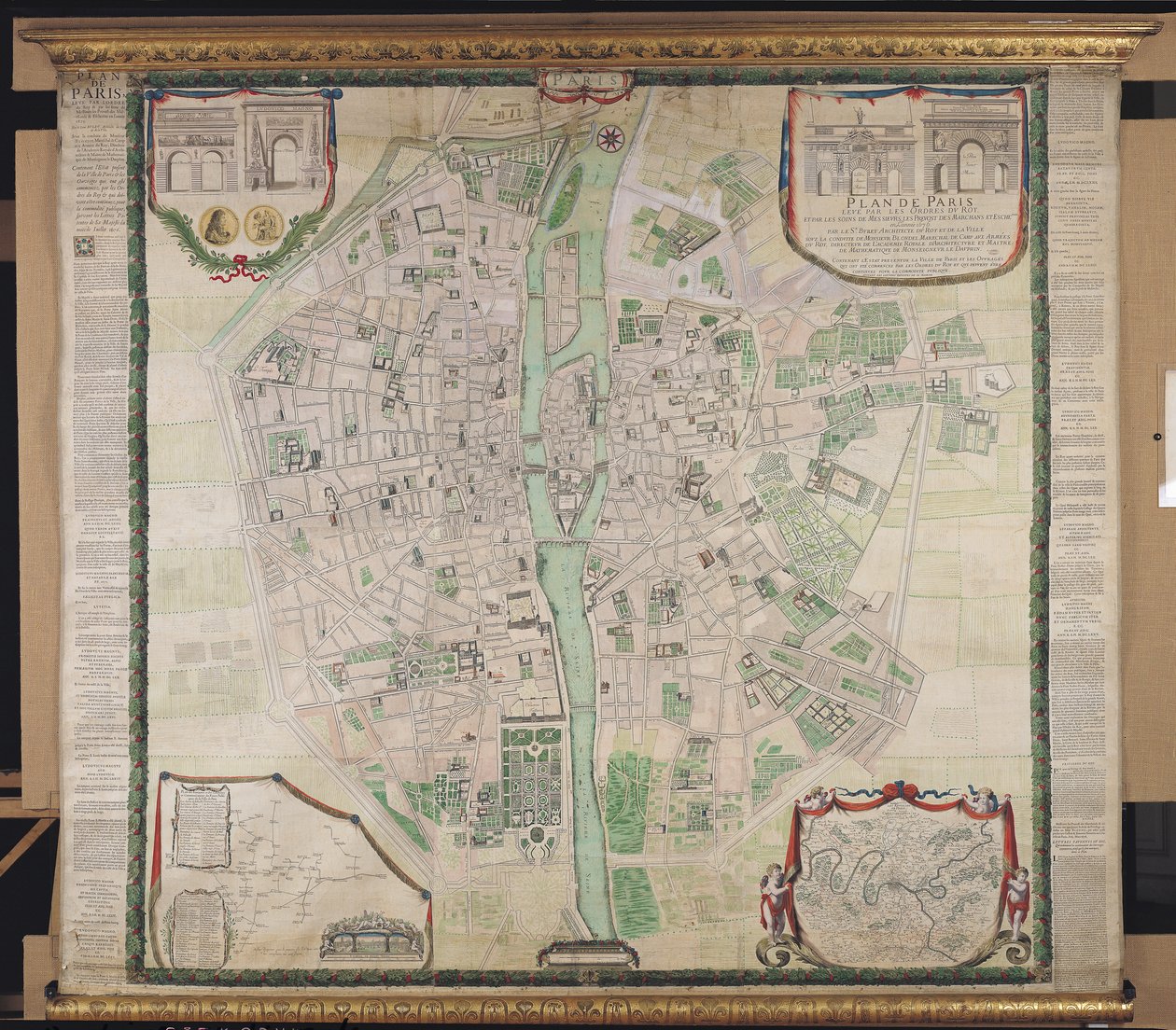 Pariisin suunnitelma, 1676 tekijältä Pierre Bullet