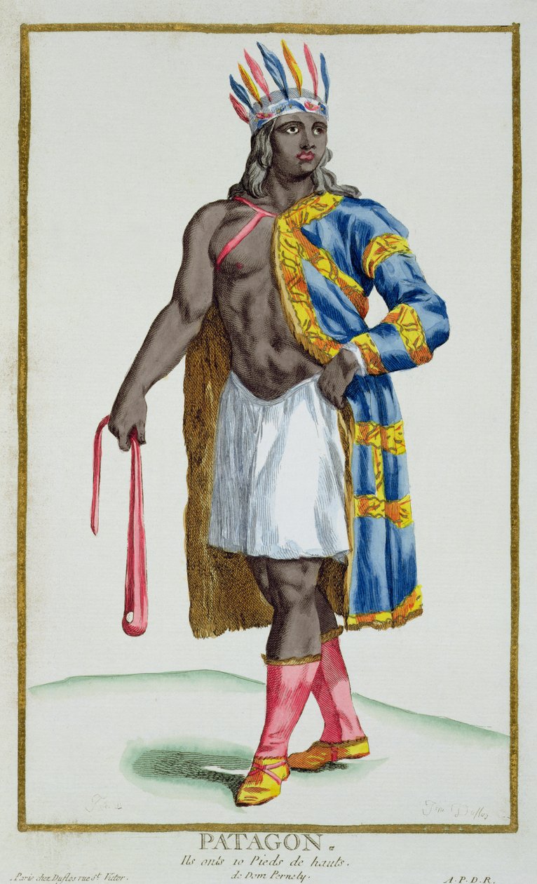 Patagonian mies, 1780 tekijältä Pierre Duflos