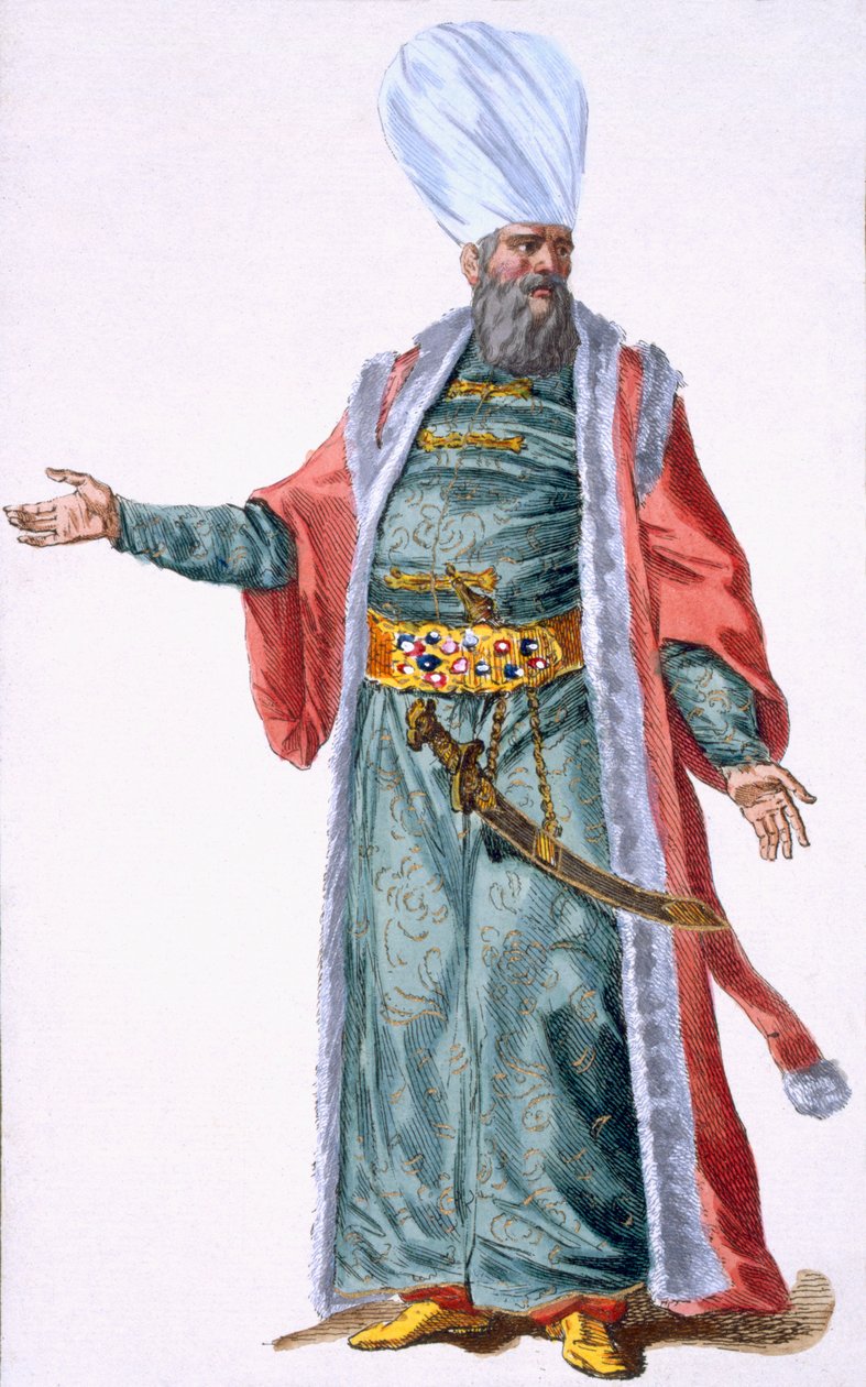 Aga eli janissaarien johtaja, 1780 tekijältä Pierre Duflos