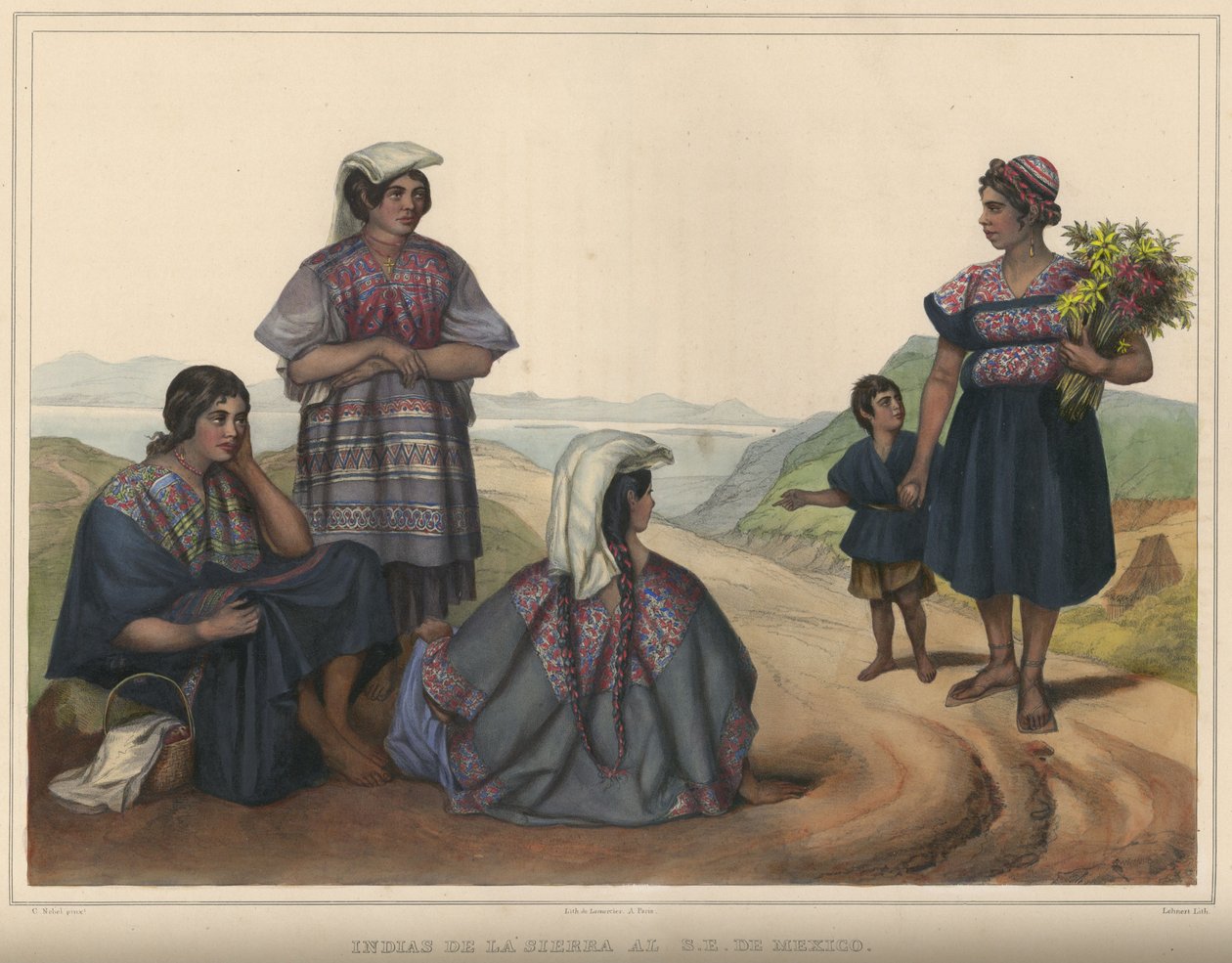 Intian de la Sierra al S. E. De Mexico tekijältä Pierre Frédéric Lehnert