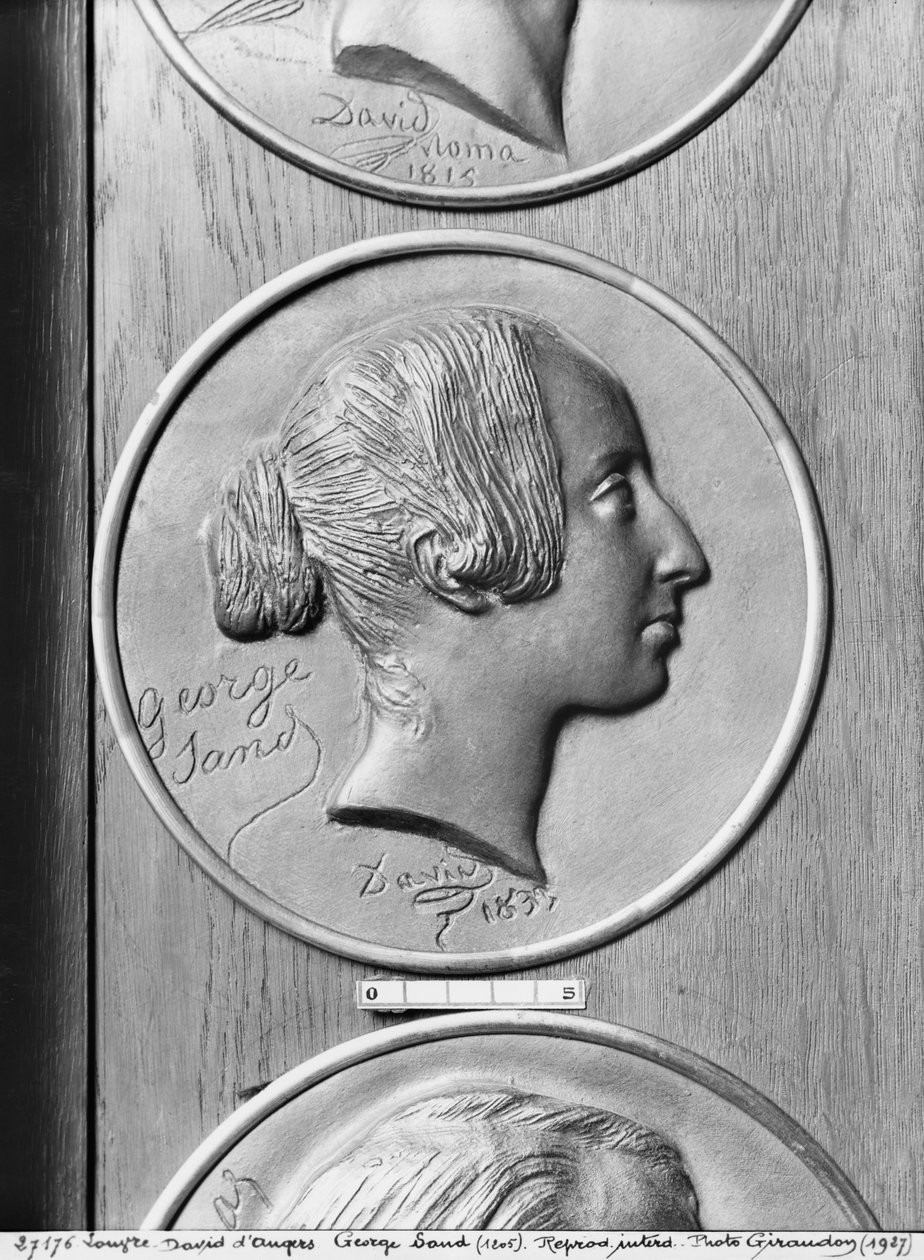 George Sand, 1833 (pronssi) tekijältä Pierre Jean David d