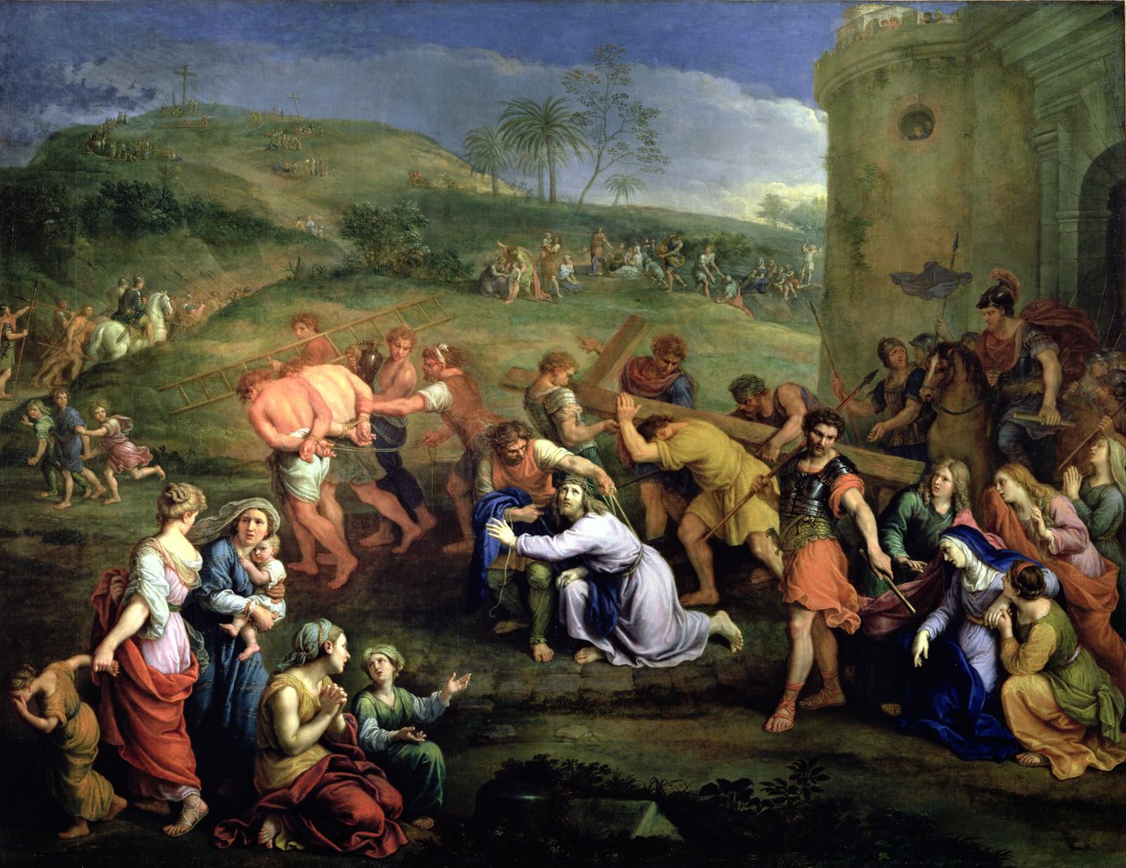 Kristus kantaa ristiä, 1684 tekijältä Pierre Mignard