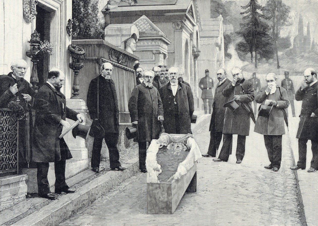 Exhumation des restes de Rossini au Père-Lachaise tekijältä Pierre Petit