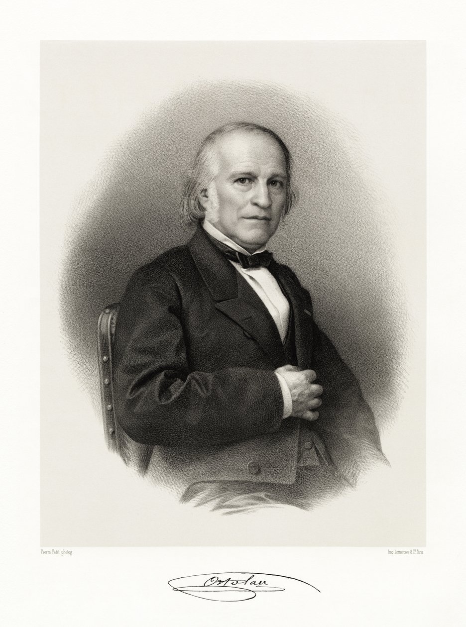 Joseph Louis Elzéar Ortolan, 1865-66 tekijältä Pierre Petit