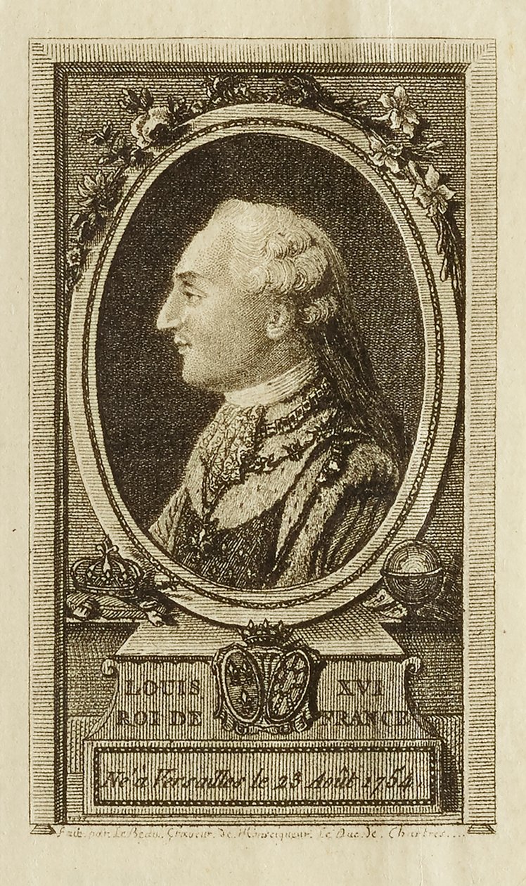 Ludvig XVI - Ranskan kuningas tekijältä Pierre Adrien Le Beau