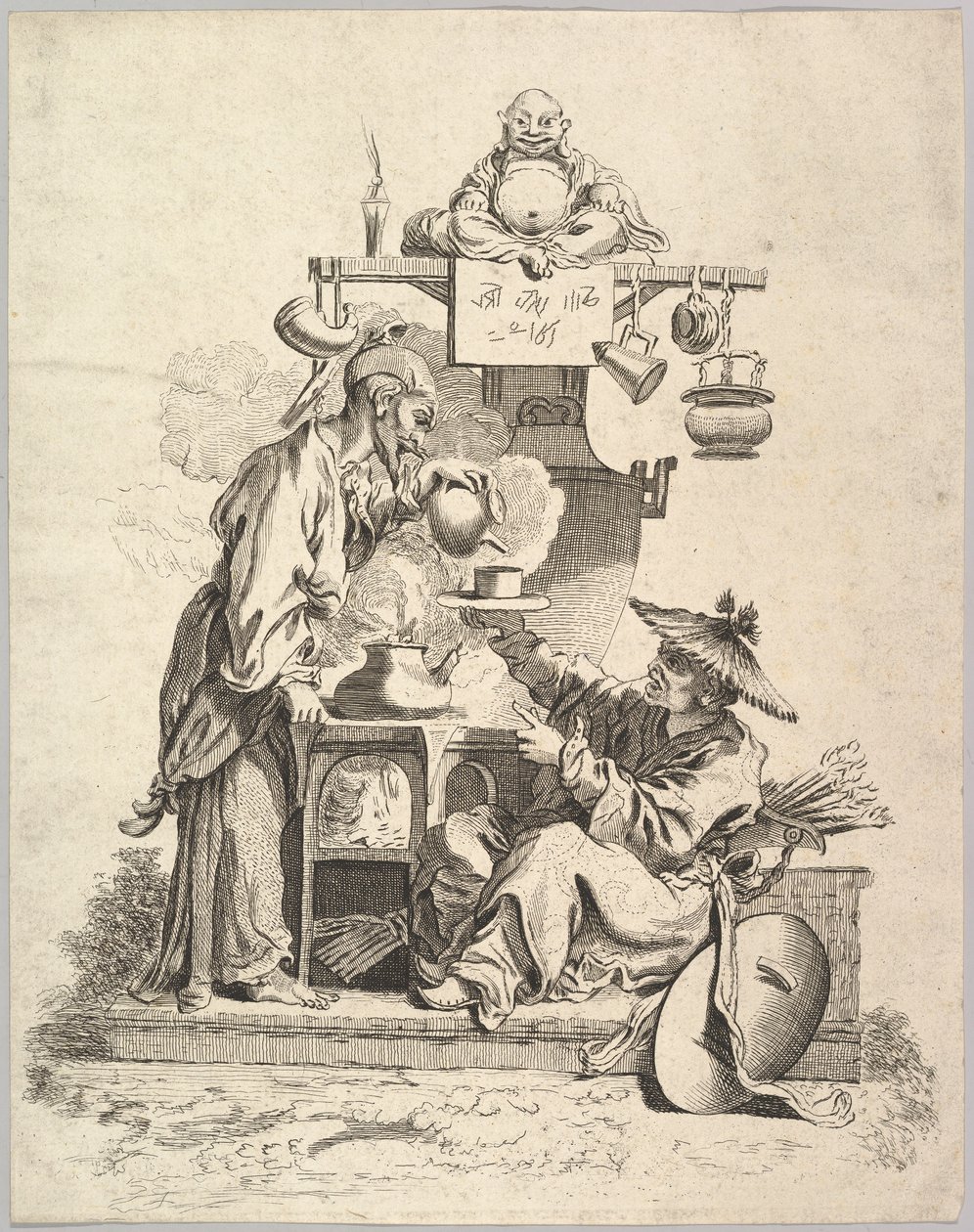 Tuli, n. 1740. tekijältä Pierre Alexandre Aveline