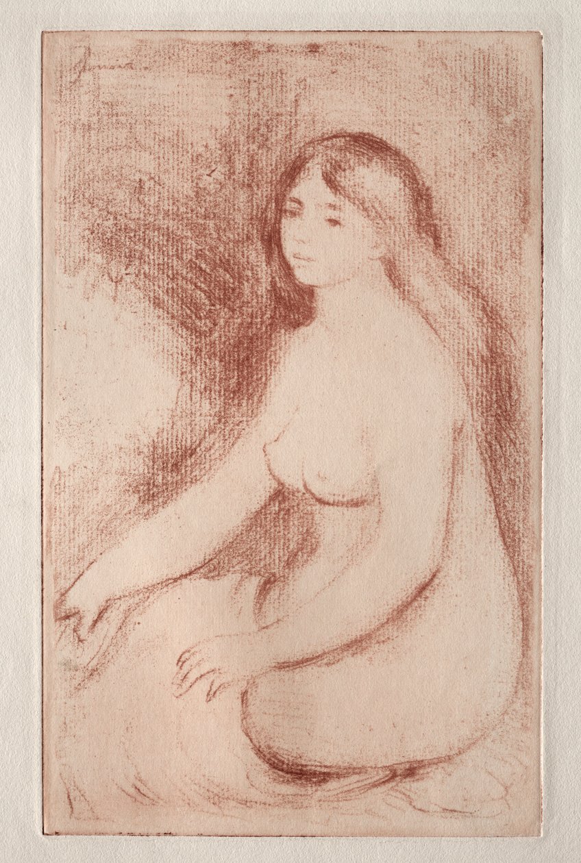 Istuva kylpylä, n. 1905. tekijältä Pierre Auguste Renoir