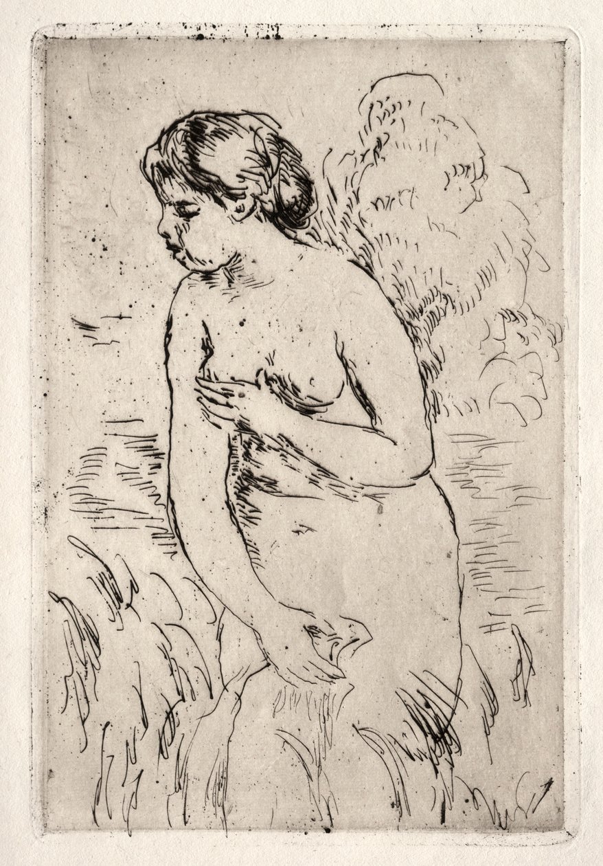 Uimari seisoo, puolijalkainen. tekijältä Pierre Auguste Renoir