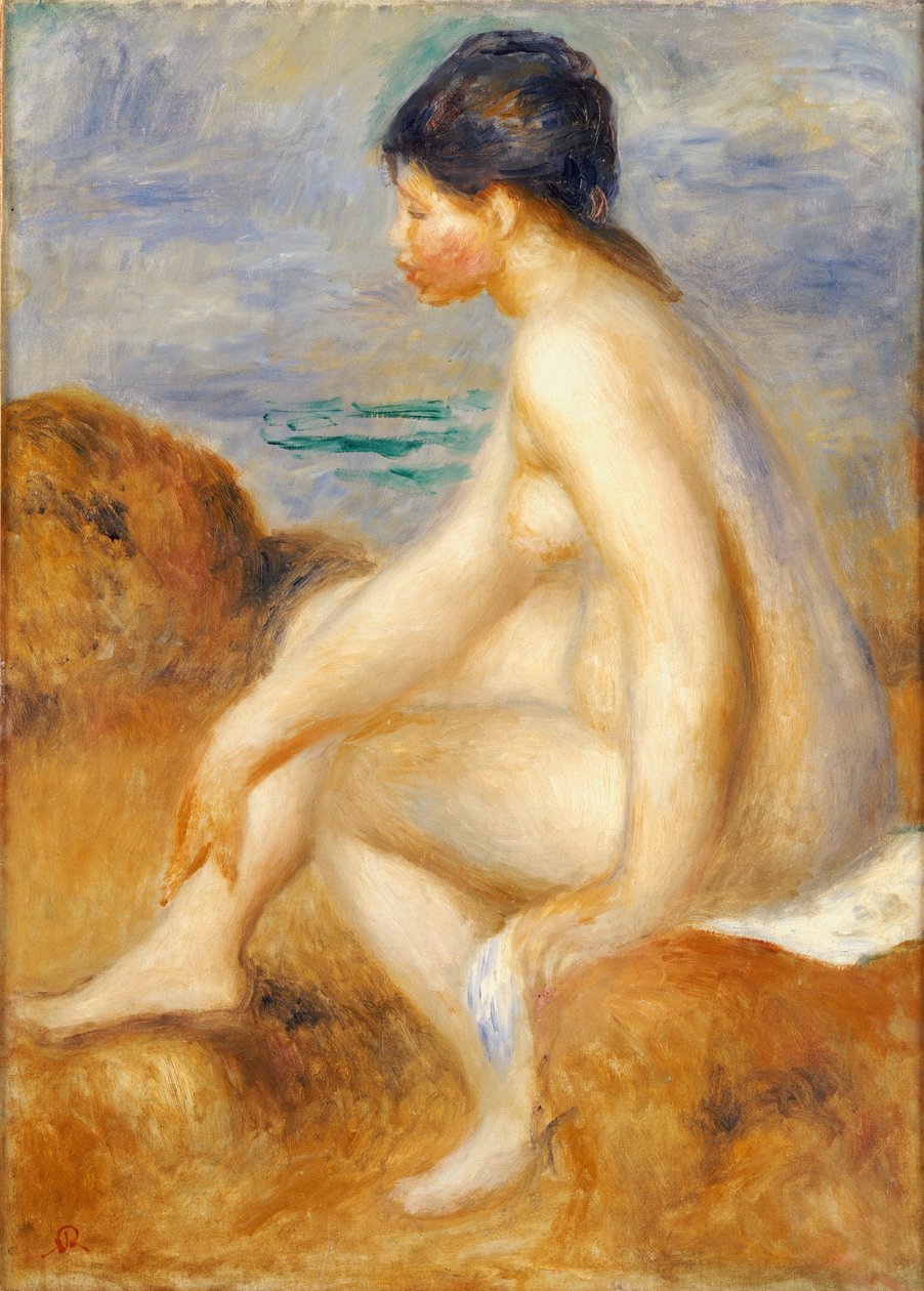 Bather, n. 1892-1893 tekijältä Pierre Auguste Renoir