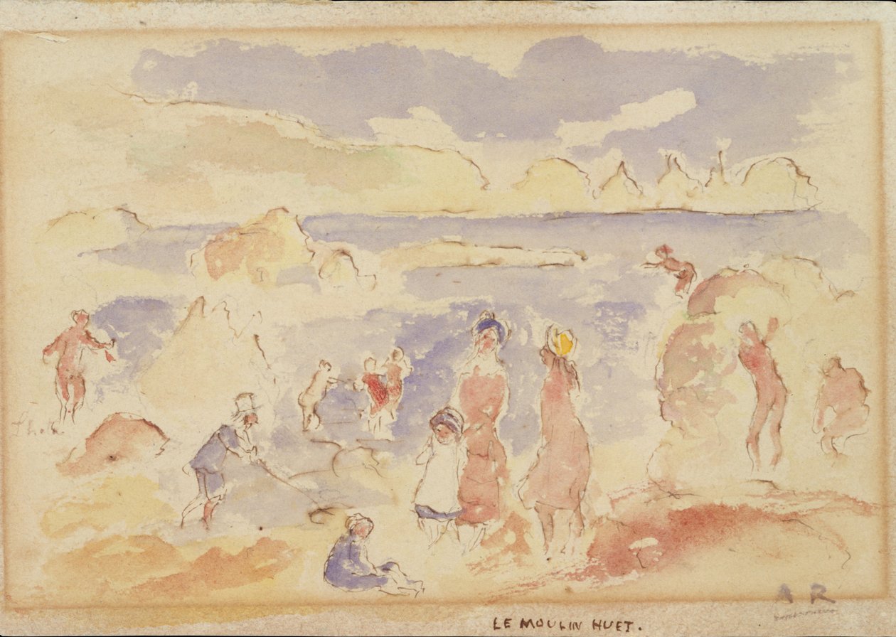 Rantakohtaus, 1883. tekijältä Pierre Auguste Renoir