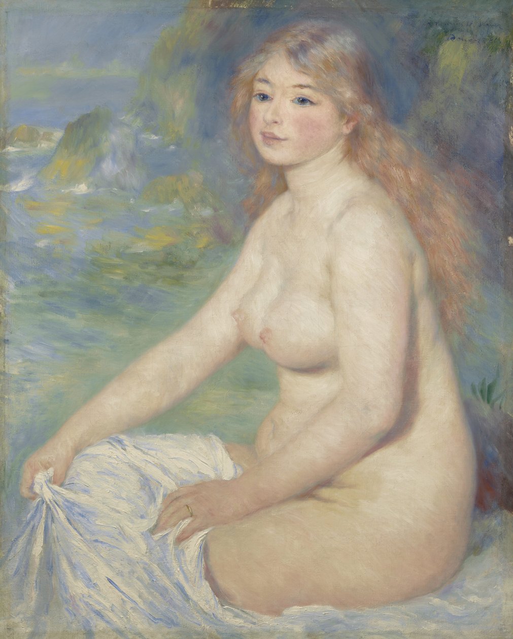 Blondi kylpylä, 1881 tekijältä Pierre Auguste Renoir