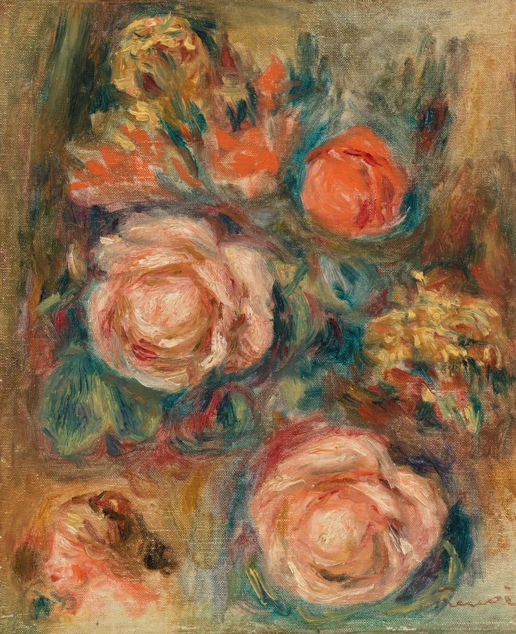 Ruusukimppu (Bouquet de roses) tekijältä Pierre Auguste Renoir