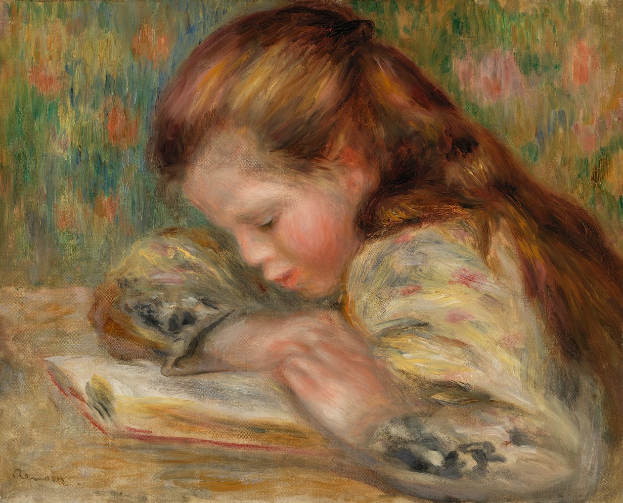 Lapsen lukeminen tekijältä Pierre Auguste Renoir