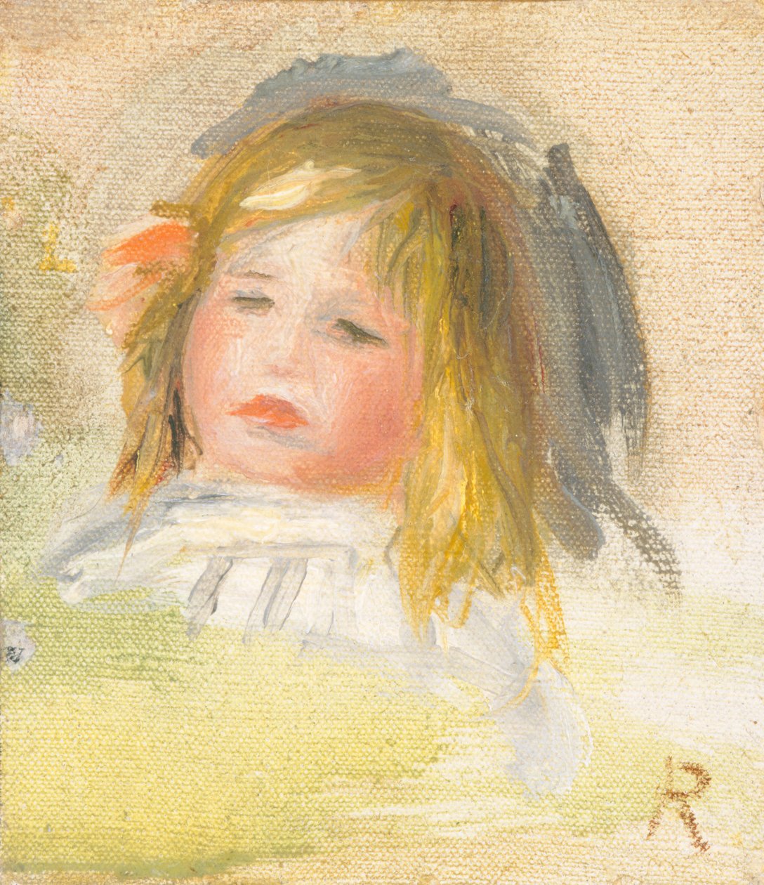 Vaaleat hiukset lapsi, 18951900. tekijältä Pierre Auguste Renoir