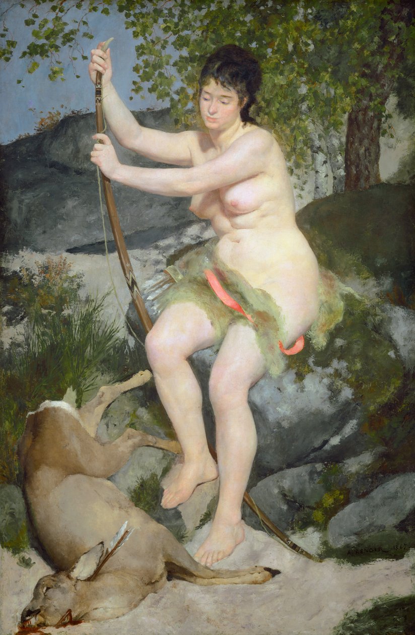 Diana, 1867. tekijältä Pierre Auguste Renoir