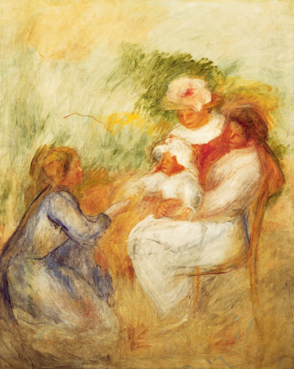 Perhe; Perhe, c. 1896 tekijältä Pierre Auguste Renoir