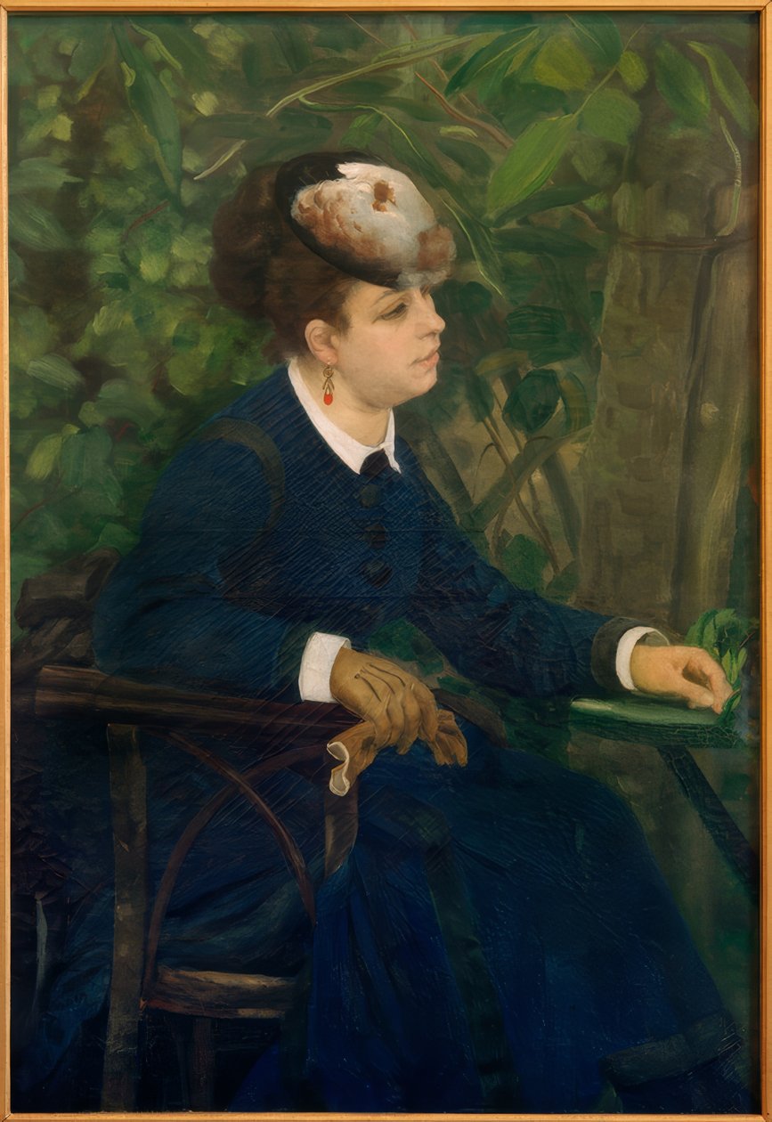 Nainen puutarhassa tekijältä Pierre Auguste Renoir